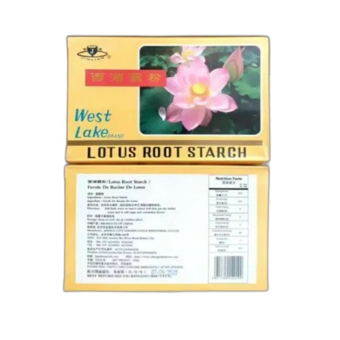 

Bubuk Tepung Akar Teratai Lotus Root Starch West Lake Brand 250 gram