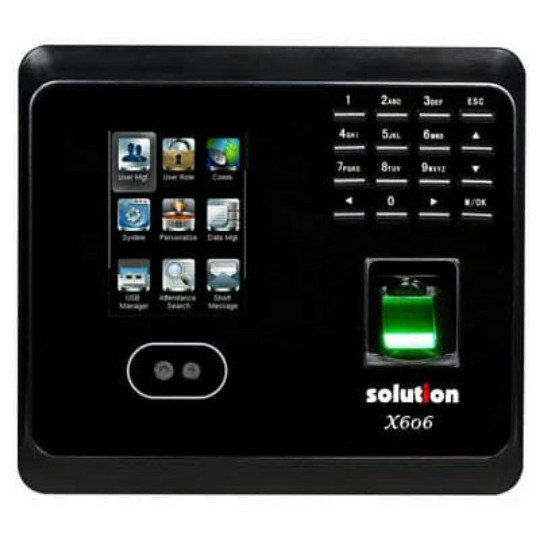 Finger Print / Mesin Absensi Sidik Jari Dan Wajah Solution X606 S