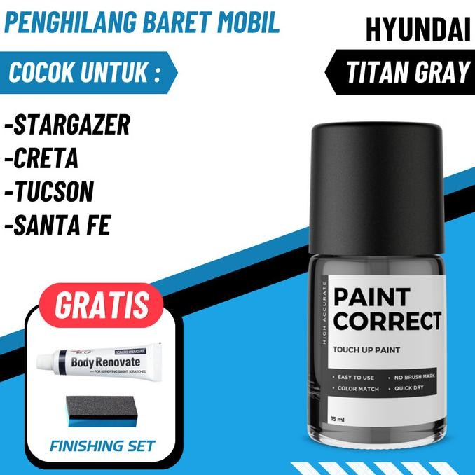 Cat Oles Penghilang Baret Mobil Hyundai Titan Grey Metalic Abu Tua Restock