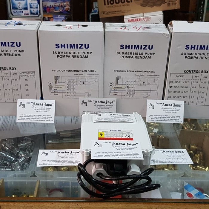 Control Box Submersible Shimizu Original 1/2 Pk Sibel Shimizu Satelit