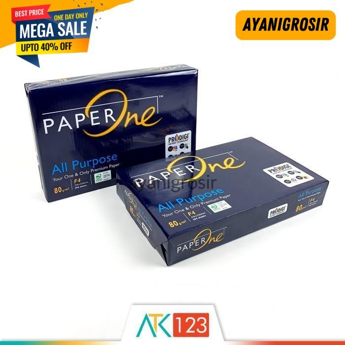 

HOT SALE KERTAS HVS F4 80 GSM - PAPER ONE BY AYANI GROSIR !!