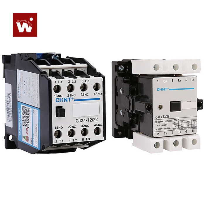 Selalu Terpercaya Ac Contactor Original Chint Cjx1-12/22 2No+2Nc Ac220V Ac380V Ac110V