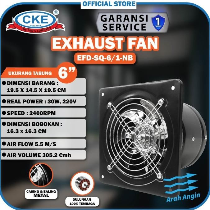 Exhaust fan Dinding 6 Inch Booster Fan Wall Duct Fan Kipas Booster
