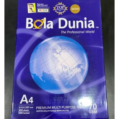 

Sale (1 Rim) Kertas Hvs A4 Bola Dunia 70 Gr (Harga Khusus Online)
