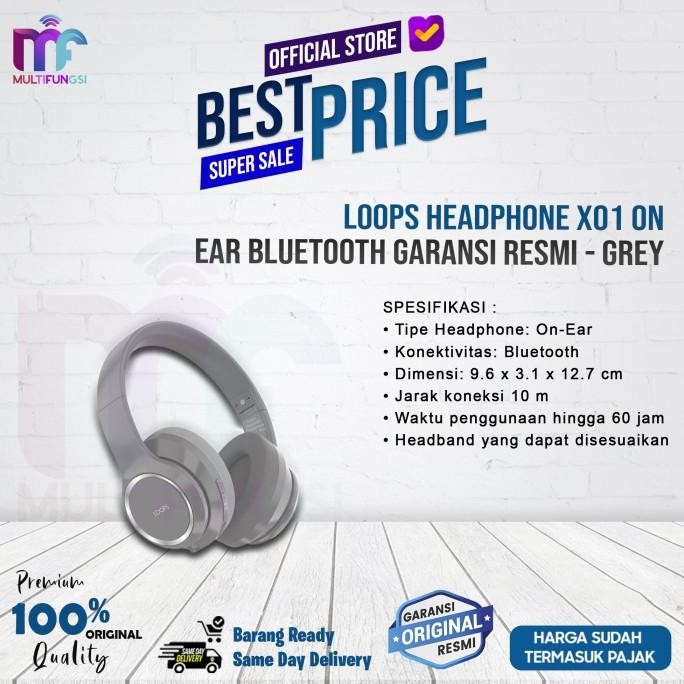 

Loops Headphone X01 On Ear Bluetooth Garansi Resmi