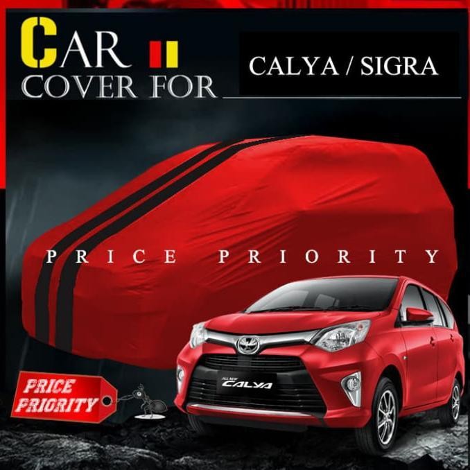 Cover Mobil Krisbow Waterproof Calya Sigra Warna Putih Sarung Outdoor