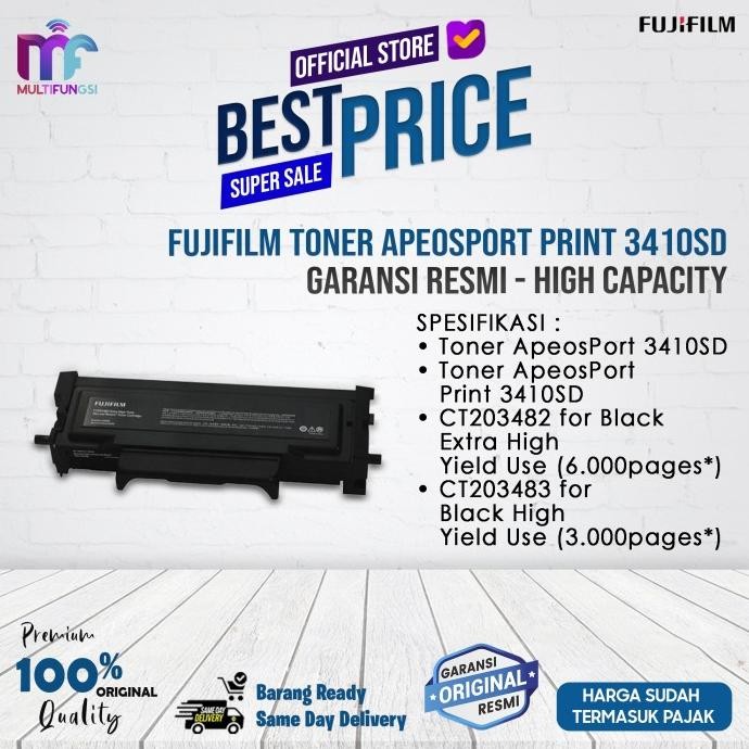 

Fujifilm Toner ApeosPort Print 3410SD Garansi Resmi