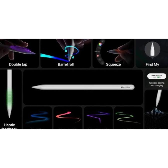 Murah Apple Pencil Pro 2024 For Ipad Pro M4 & Ipad Air M2
