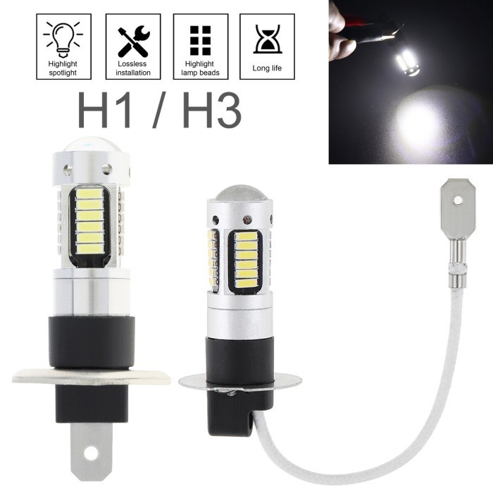 H1 H3 LAMPU KABUT MOBIL LED SUPER TERANG, BOHLAM LAMPU KABUT MOBIL 401