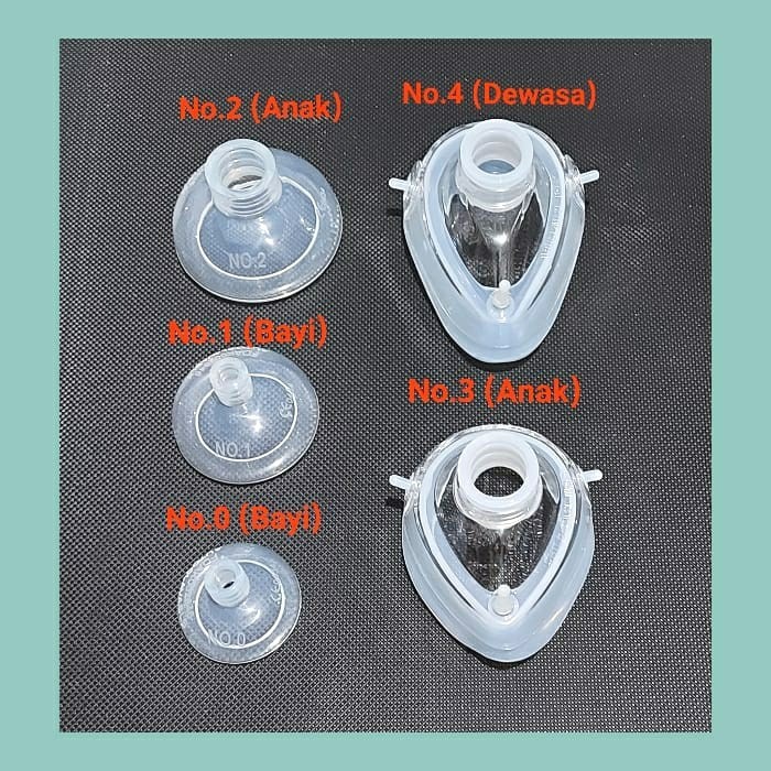 Sungkup Ambu Bag Silikon Bayi/ Anak/Dewasa