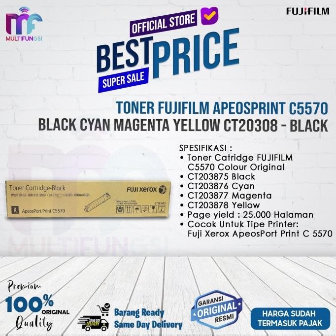 

Toner Fujifilm Apeosprint C5570 Black Cyan magenta Yellow CT20308