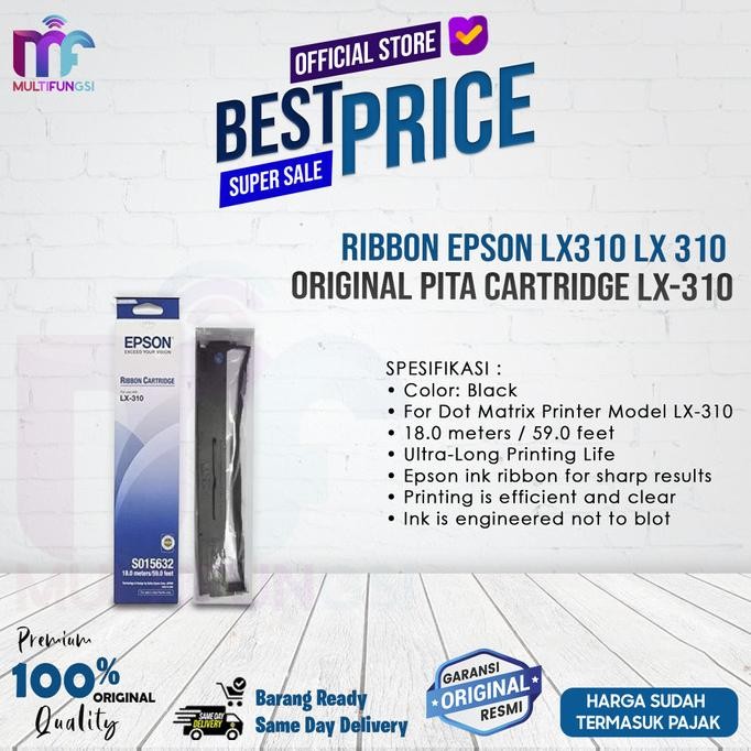 

Ribbon Epson LX310 LX 310 Original Pita Cartridge LX-310