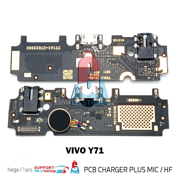 PAPAN CAS VIVO Y71 / CONNECTOR CHARGER PORT USB VIVO Y71 ORI WITH IC