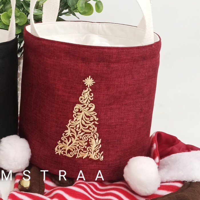 [ BURNET ] Hampers Bucket Bag Christmas Edition Tas Souvenir Natal