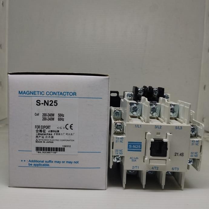 Kontaktor / Contactor Mitsubishi S-N25 Sn-25 Sn25 220V Baru