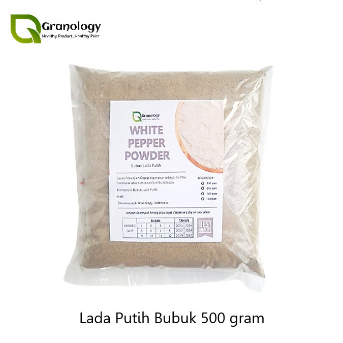 

Lada Putih Bangka Bubuk / White Pepper Powder (500 Gram) By Granology