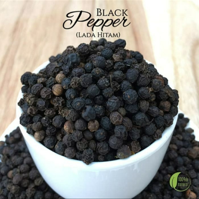 

Lada Hitam Utuh Bersih Berisi / Bla Pepper Whole Higienis 500Gram