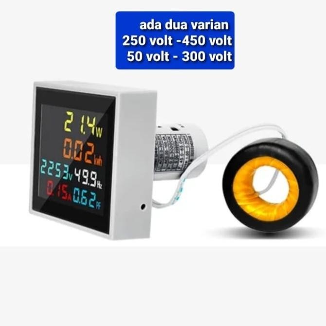 Voltmeter Ampere Meter  Listrik Ac 6 in 1  50 volt sampai 450 volt Ac