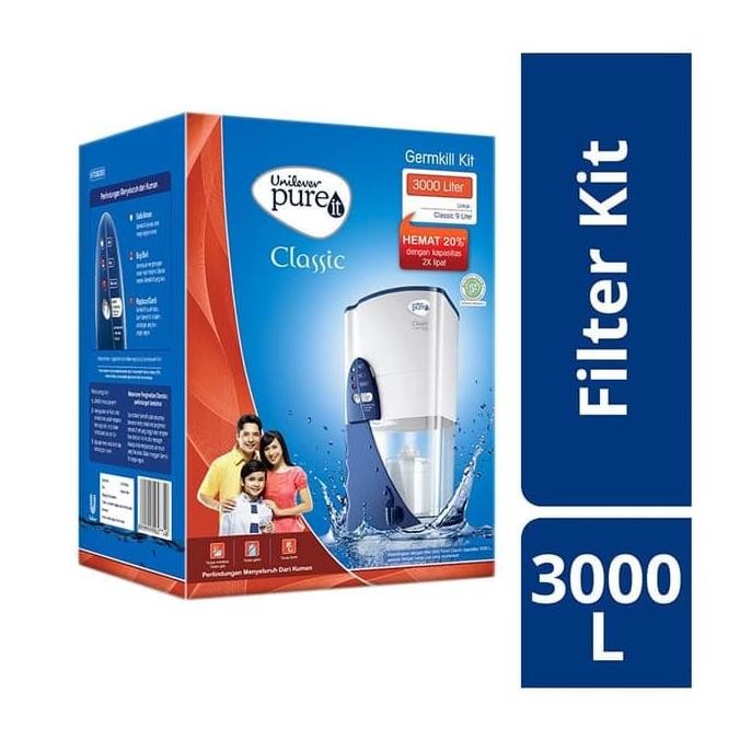 Tersedia Unilever Pureit Classic Germkill Kit Filter 3000 L - Refill Pureit