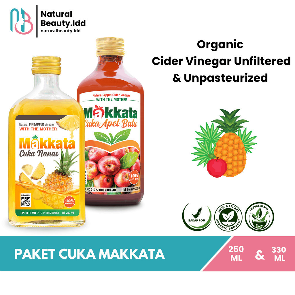 

Paket Cuka Makkata – Cuka Makkata Organic Cider Vinegar – Cuka Original Unfiltered Unpasteurized