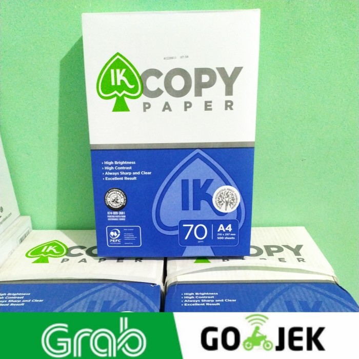 

TERBARU - Kertas HVS A4 70 gr 1 dus gojek grab