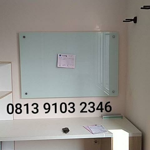 

TERBARU Glassboard Magnetik uk.90x120cm / Papan Tulis Kaca HOT SALE!