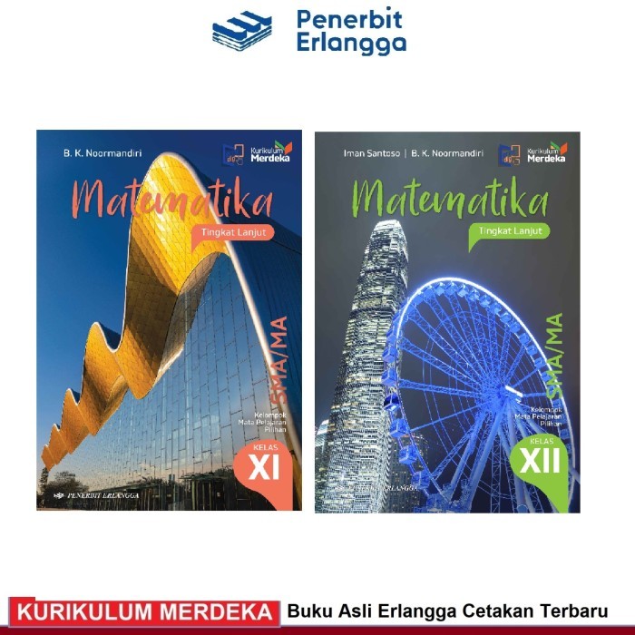 Erlangga Matematika Tingkat Lanjut Sma 11 12 Buku Pelajaran Kurikulum Merdeka Bk Noormandiri Iman