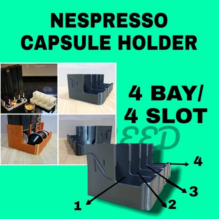 

Terlaris Nespresso Capsule Dispenser Capsule Holder 4 Bay