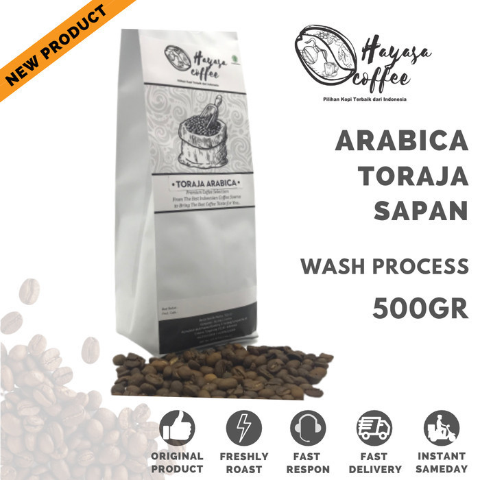 

Ready Stock Kopi Hayasa Toraja Sapan Celebes Specialty Arabika - 500 Gr