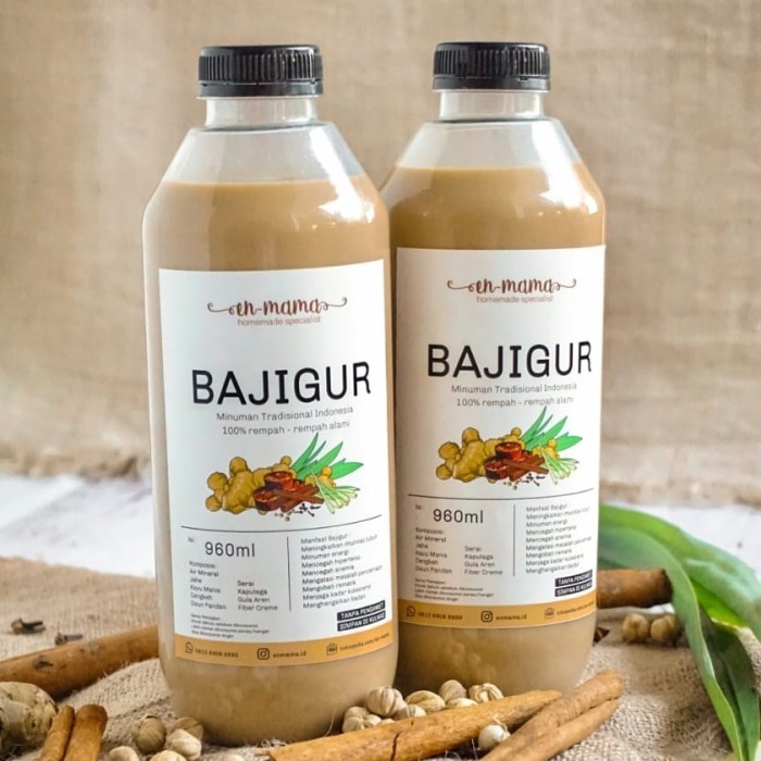 

Diskon Paket 2 Botol - Bajigur Enmama 100% Rempah Alami