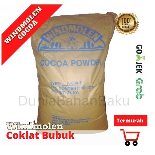 

Ready Stock Coklat Bubuk Windmolen Cocoa Powder 1Kg Asli 100% Kemasan Alu