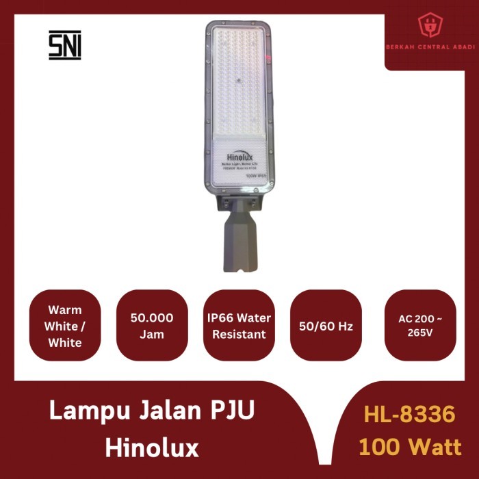 Lampu Jalan PJU Hinolux SNI 100 Watt HL8336 LED