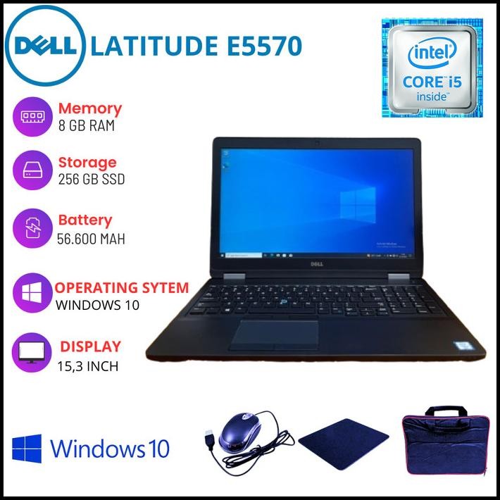 LAPTOP DELL LATITUDE E5570/E5550/E5540/E5530/E5520 SECOND BERGARANSI