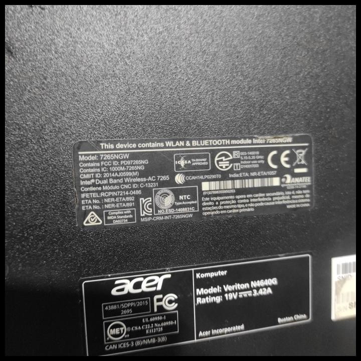 komputer cpu mini acer veriton n4640g core i3 6100t gen 6 mini pc acer