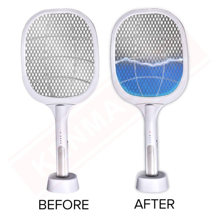 Raket Nyamuk Kenmaster 2In1 Km 108 + Lampu Led + Uv
