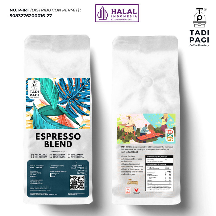 

Espresso Blend 500 Gram Roast Bean Coffee Biji Kopi