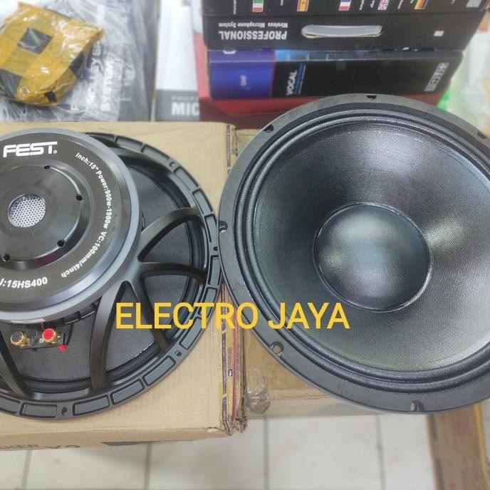 TERBARU SPEAKER SUBWOOFER 15INCH FEST 15 HS 400 COIL 4 INCH ORIGINAL