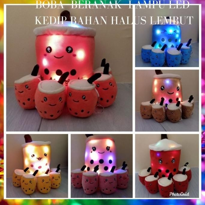 Boneka Boba Beranak Lampu Led Cantik Bantal Boba Beranak Lampu Led
