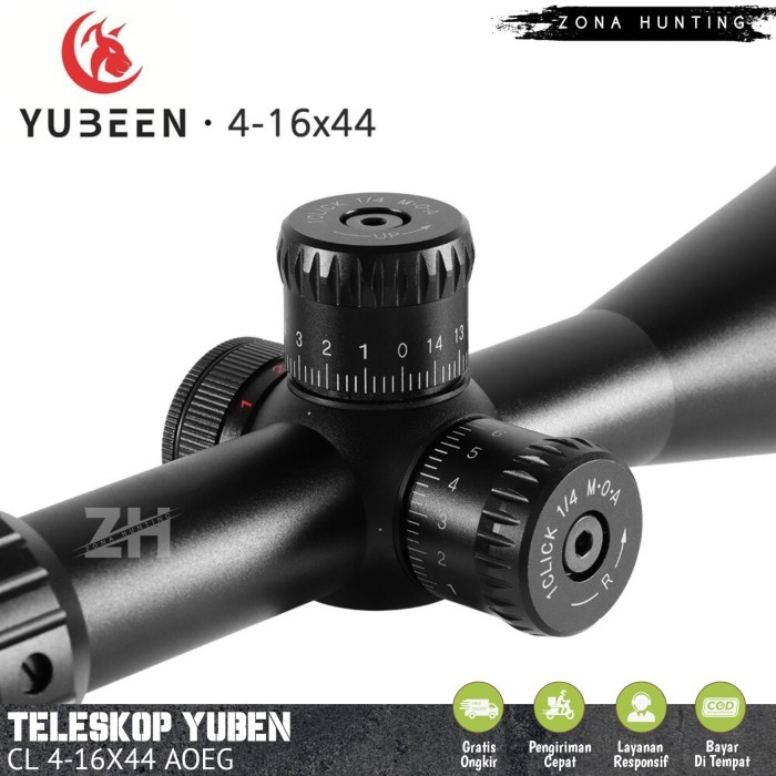 Teleskop Yuben Cl 4-16X44Aoeg Telescope Yubeen Anti Getar Lensa Jernih
