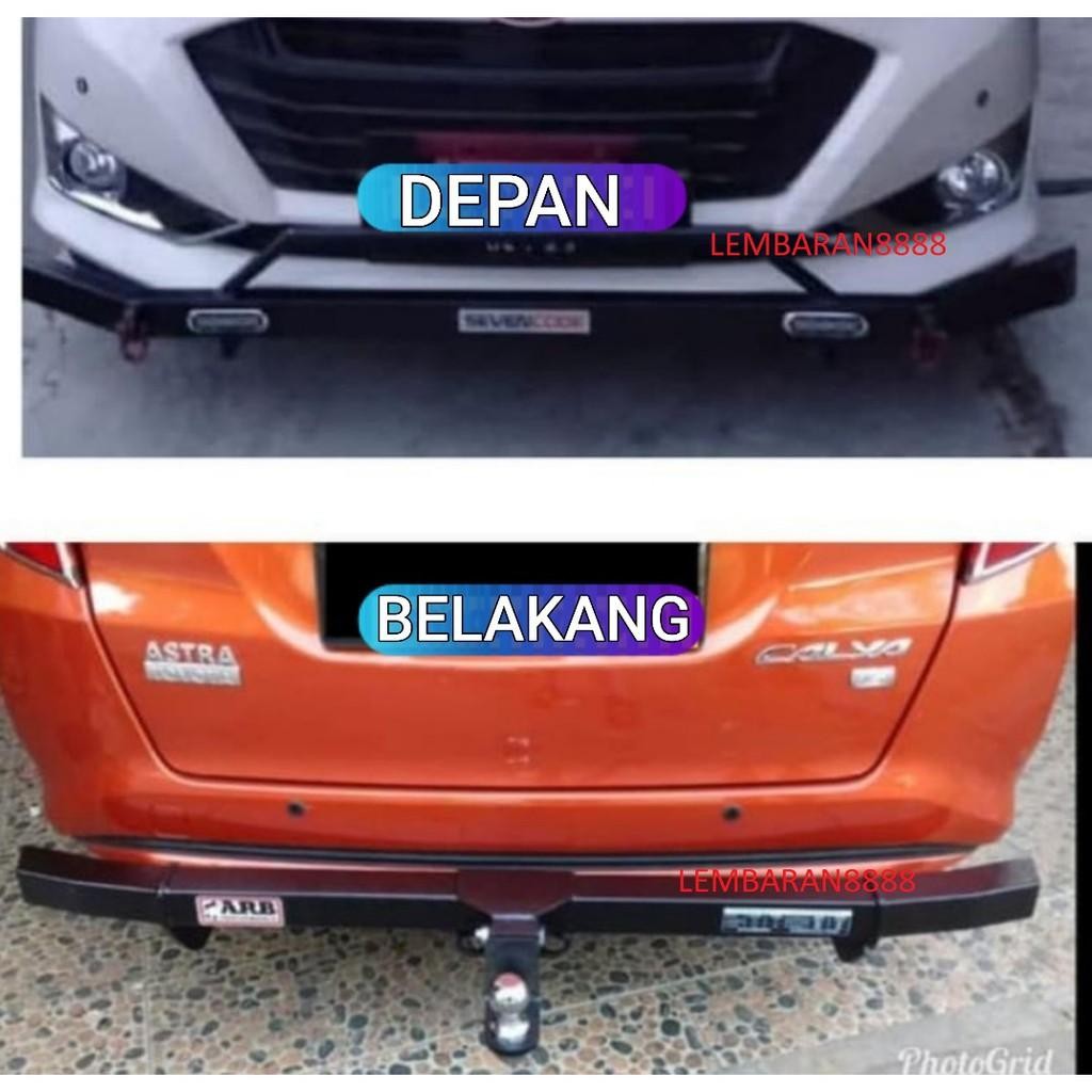 Paket Bumper Tanduk Depan Dan Towing Belakang Mobil Calya Sigra