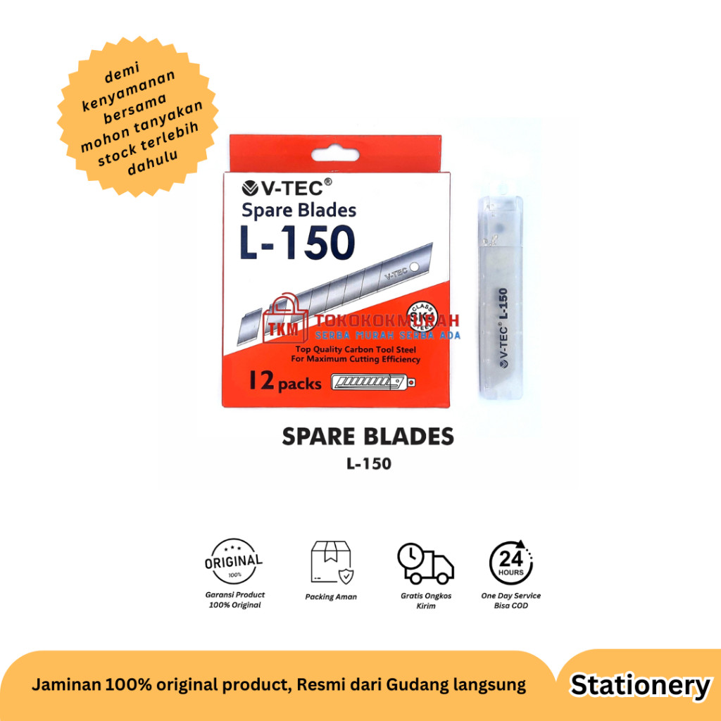 

V-TEC REFILL CUTTER TYPE L-150 PER BOX