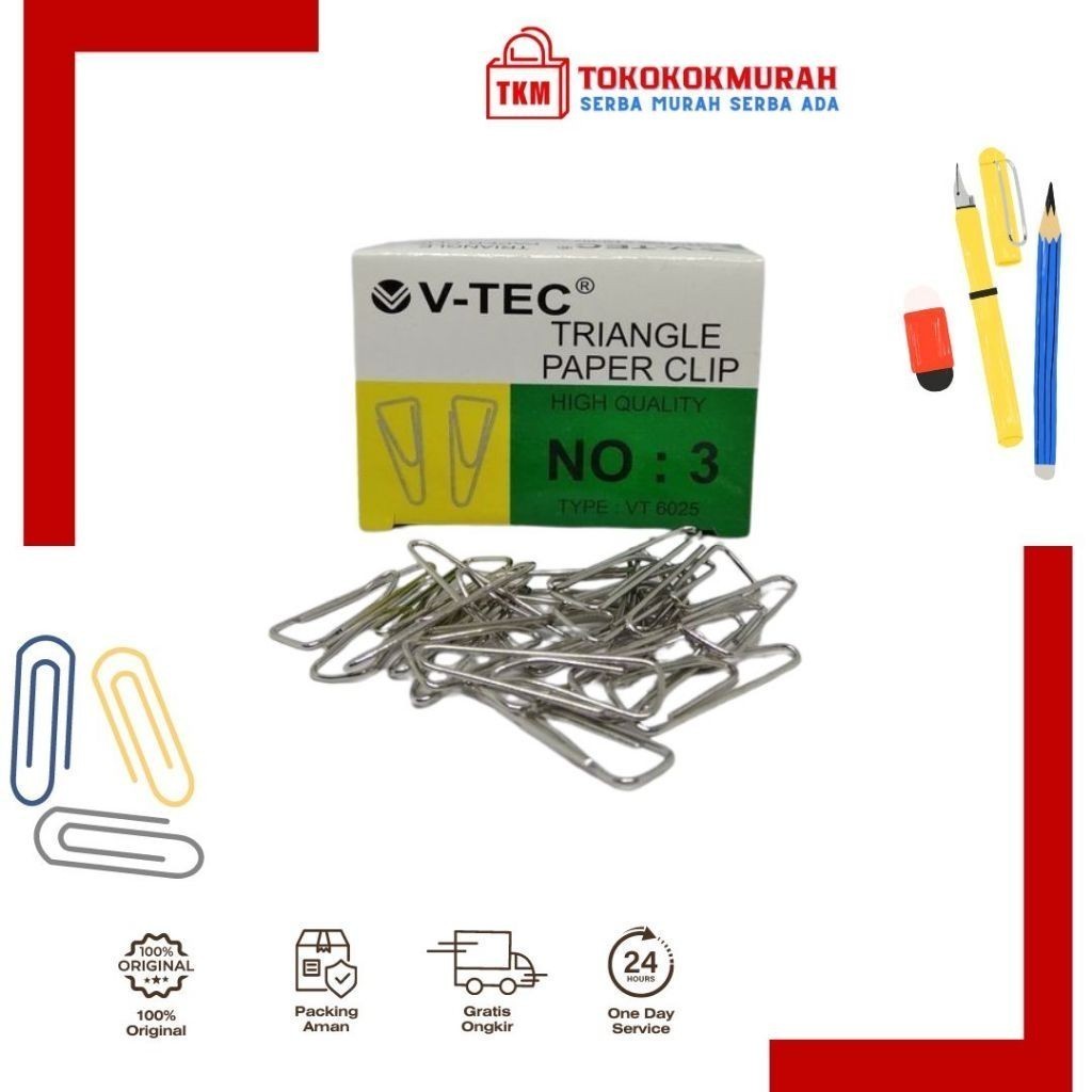 

V-TEC TRIANGLE PAPER CLIP VT 6025 NO 3
