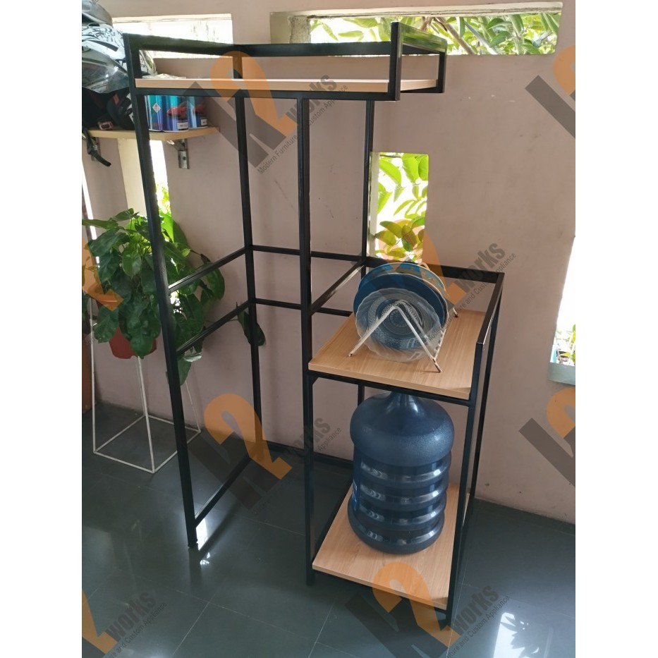 Rak Dapur Custom untuk Dispenser dan Microwave K076