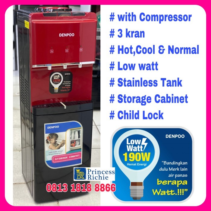 Denpoo dispenser DDK 206 kompresor