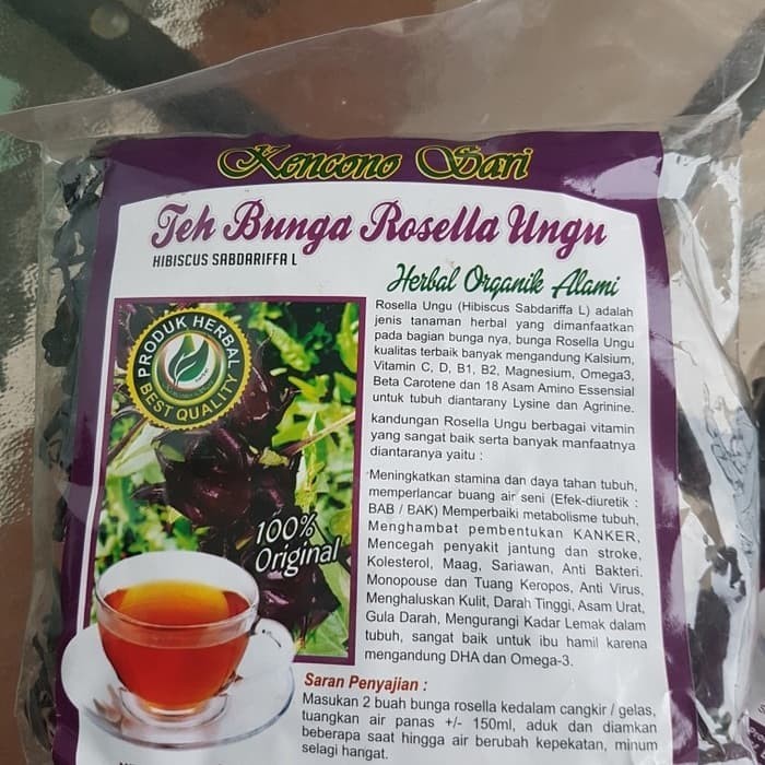 

Legend - Teh Bunga Rosella Ungu / Teh Rosella Herbal/ Habiscus Sabdariffal