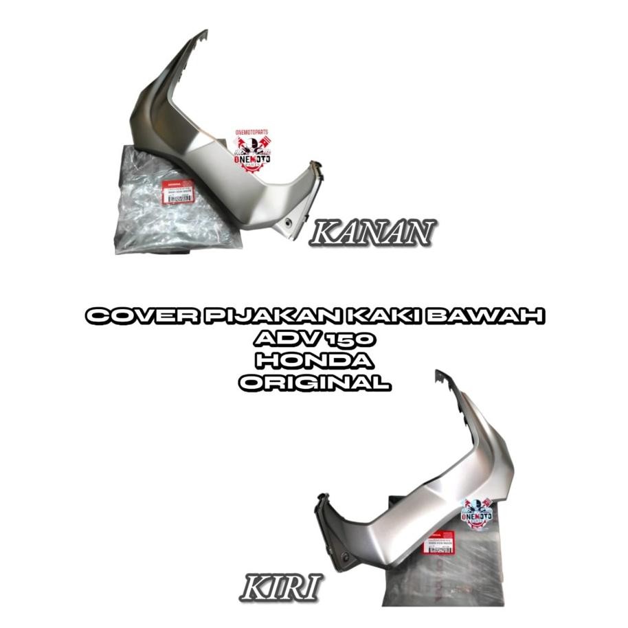 TERBARU - COVER PIJAKAN KAKI KANAN KIRI BAWAH ABU SILVER ADV 150 HONDA 64432-K0W-N00ZB 64431-K0W-N00