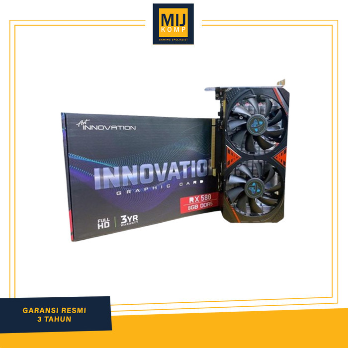 VGA INNOVATION RX 580 RX580 8GB DDR5 DUAL FAN