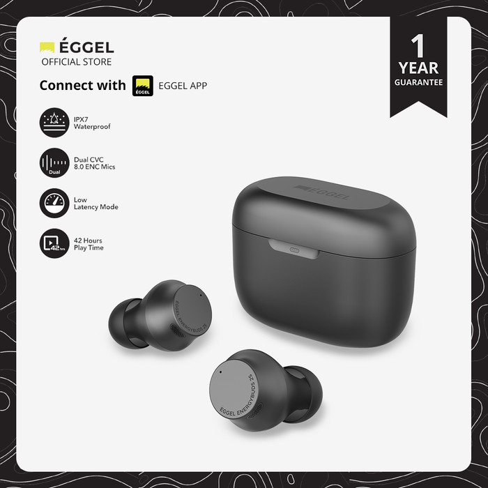 Eggel EnergyBuds 2S IPX7 TWS Sports Bluetooth Earphone ENC Gaming Mode