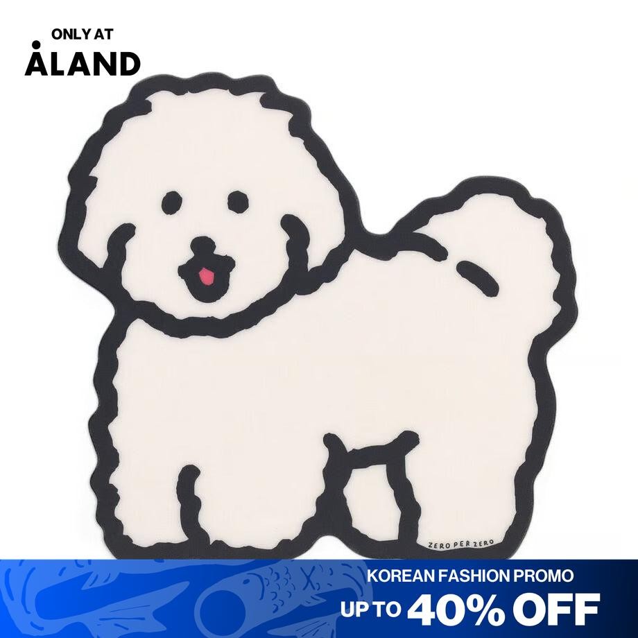 

[ALAND] ZERO PER ZERO - Mouse Pad White Puppy