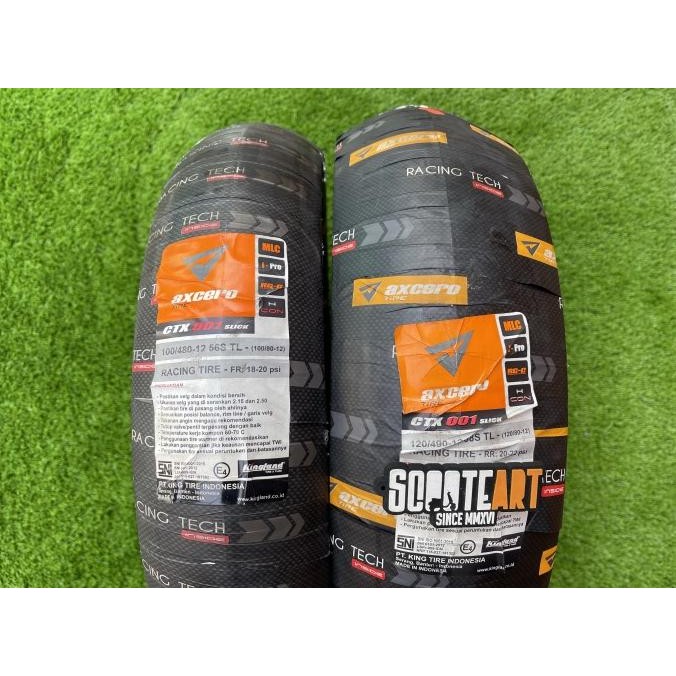 Berkualitas Ban Semi Slick Axcero CTX Vespa Sprint Primavera S LX Ring 12